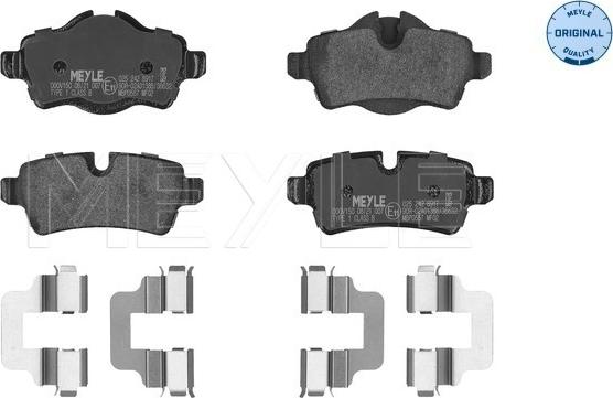 Meyle 025 242 8917 - Тормозные колодки, дисковые, комплект autospares.lv