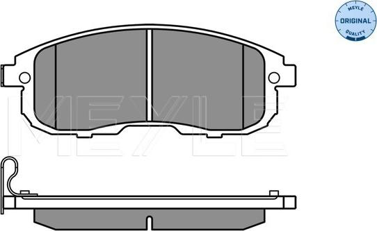 Meyle 025 242 8016/W - Тормозные колодки, дисковые, комплект autospares.lv