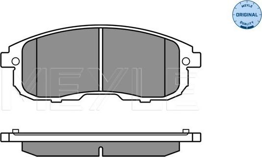 Meyle 025 242 8016/W - Тормозные колодки, дисковые, комплект autospares.lv