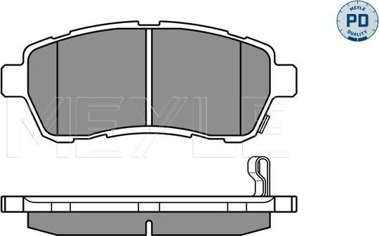 Meyle 025 242 8316/PD - Тормозные колодки, дисковые, комплект autospares.lv