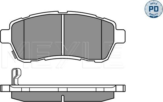 Meyle 025 242 8316/PD - Тормозные колодки, дисковые, комплект autospares.lv