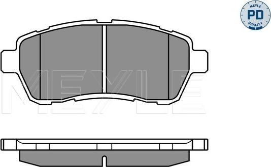 Meyle 025 242 8316/PD - Тормозные колодки, дисковые, комплект autospares.lv