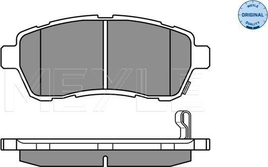 Meyle 025 242 8316/W - Тормозные колодки, дисковые, комплект autospares.lv