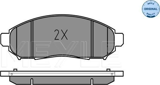 Meyle 025 242 2716/W - Тормозные колодки, дисковые, комплект autospares.lv