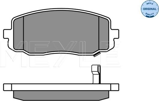 Meyle 025 242 7516/W - Тормозные колодки, дисковые, комплект autospares.lv