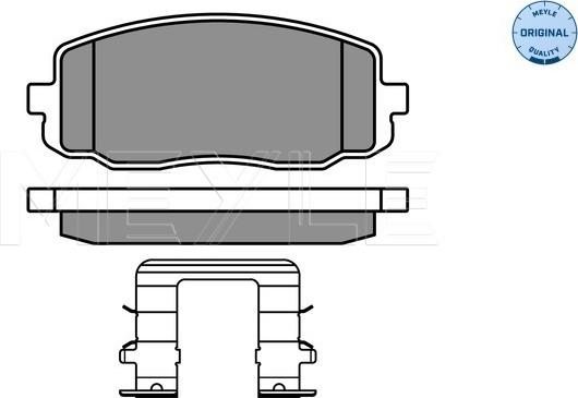 Meyle 025 242 7516/W - Тормозные колодки, дисковые, комплект autospares.lv