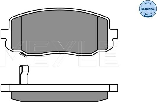 Meyle 025 242 7516/W - Тормозные колодки, дисковые, комплект autospares.lv