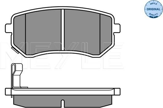 Meyle 025 242 7614/W - Тормозные колодки, дисковые, комплект autospares.lv