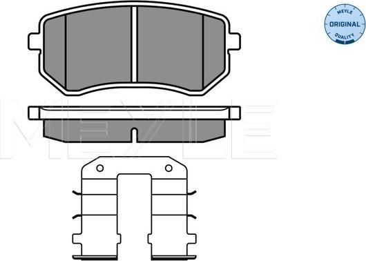 Meyle 025 242 7614/W - Тормозные колодки, дисковые, комплект autospares.lv