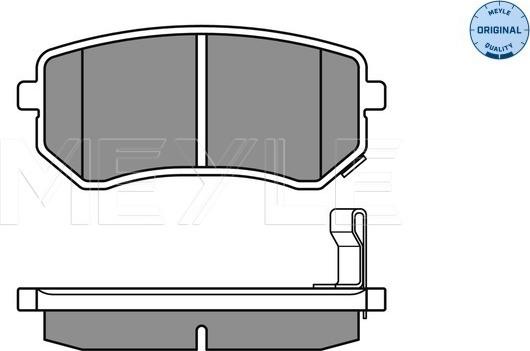 Meyle 025 242 7614/W - Тормозные колодки, дисковые, комплект autospares.lv