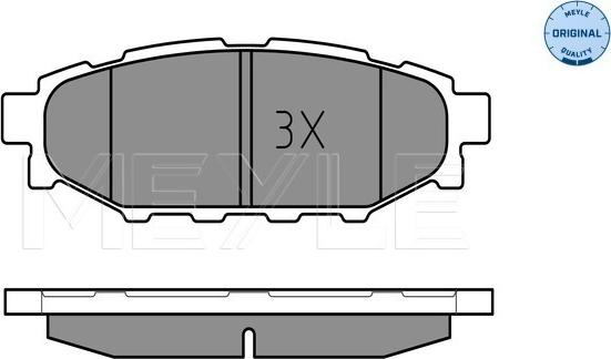 Meyle 025 242 7114/W - Тормозные колодки, дисковые, комплект autospares.lv