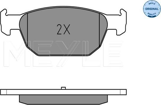 Meyle 025 247 9617/W - Тормозные колодки, дисковые, комплект autospares.lv