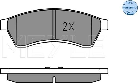 Meyle 025 247 4414/W - Тормозные колодки, дисковые, комплект autospares.lv