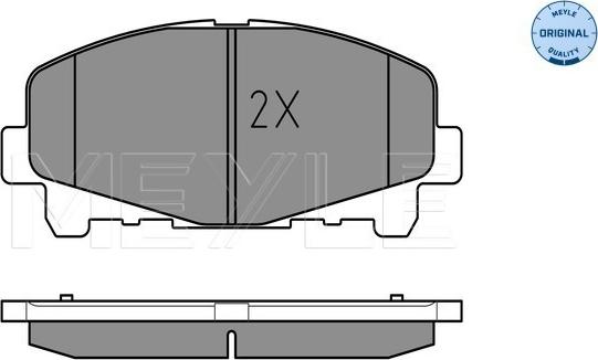 Meyle 025 247 6616 - Тормозные колодки, дисковые, комплект autospares.lv