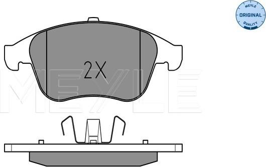 Meyle 025 247 0917 - Тормозные колодки, дисковые, комплект autospares.lv