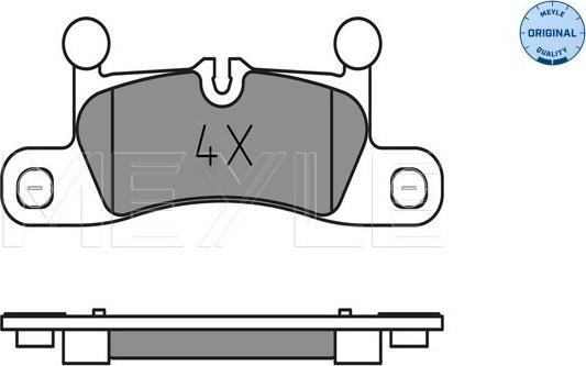 Meyle 025 247 2116 - Тормозные колодки, дисковые, комплект autospares.lv