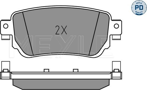 Meyle 025 259 6515/PD - Тормозные колодки, дисковые, комплект autospares.lv