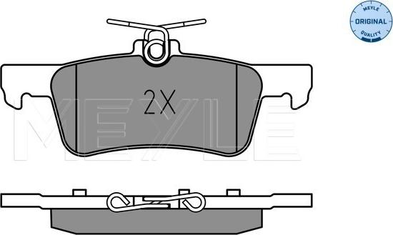 Meyle 025 259 6816 - Тормозные колодки, дисковые, комплект autospares.lv