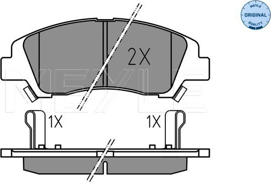 Meyle 025 259 7617 - Тормозные колодки, дисковые, комплект autospares.lv