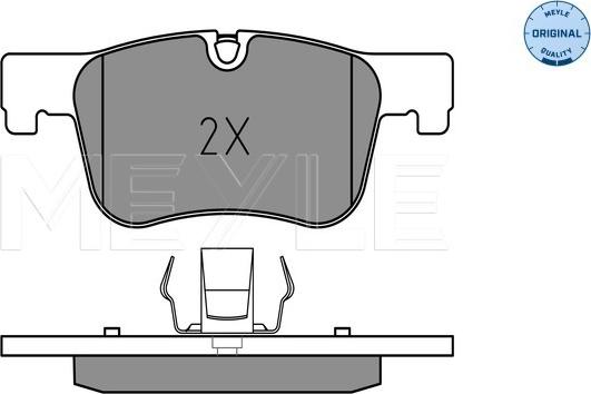 Meyle 025 255 0618 - Тормозные колодки, дисковые, комплект autospares.lv