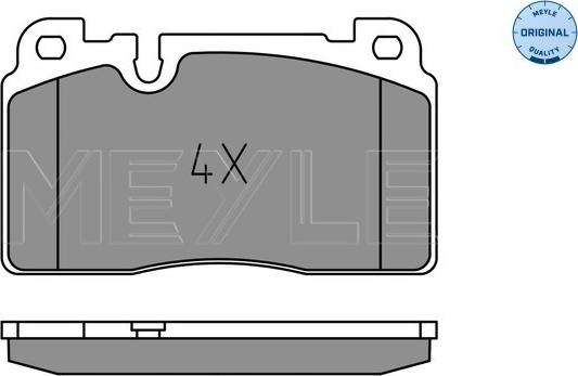 Meyle 025 256 4317 - Тормозные колодки, дисковые, комплект autospares.lv