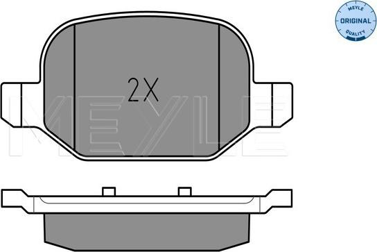 Meyle 025 256 5217 - Тормозные колодки, дисковые, комплект autospares.lv