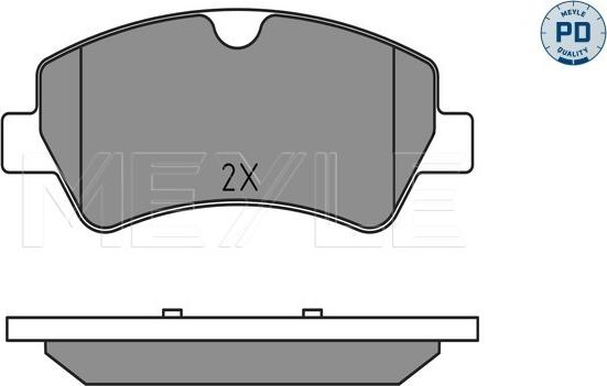 Meyle 025 256 0418/PD - Тормозные колодки, дисковые, комплект autospares.lv