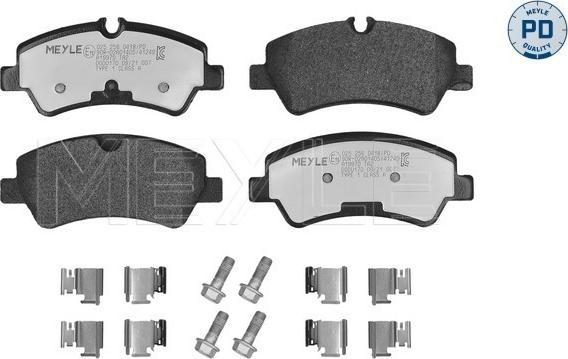 Meyle 025 256 0418/PD - Тормозные колодки, дисковые, комплект autospares.lv