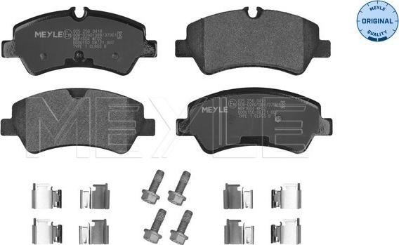 Meyle 025 256 0418 - Тормозные колодки, дисковые, комплект autospares.lv