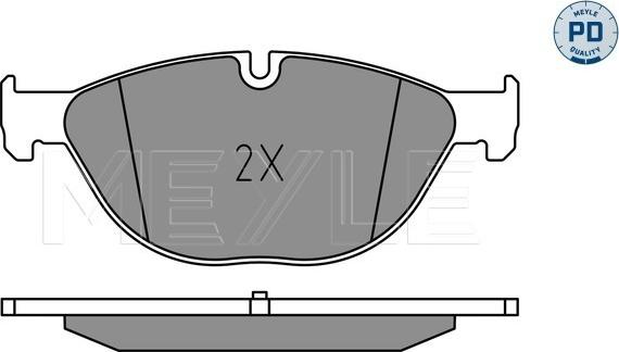 Meyle 025 250 4519/PD - Тормозные колодки, дисковые, комплект autospares.lv