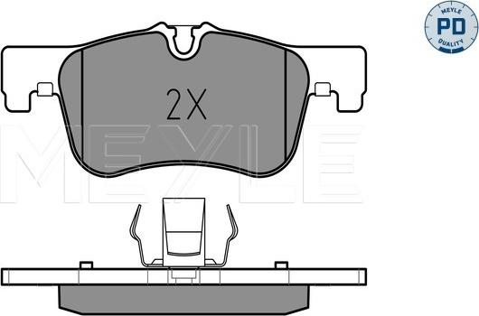 Meyle 025 250 1418/PD - Тормозные колодки, дисковые, комплект autospares.lv