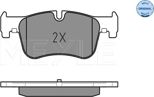 Meyle 025 250 1418 - Тормозные колодки, дисковые, комплект autospares.lv