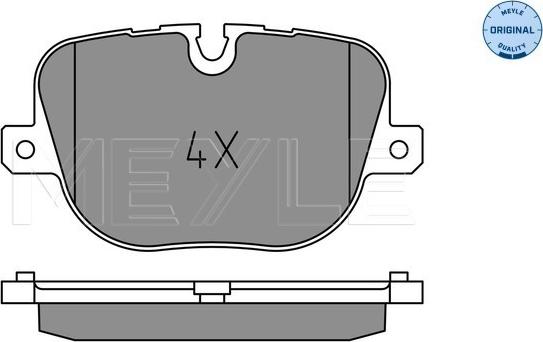 Meyle 025 250 8517 - Тормозные колодки, дисковые, комплект autospares.lv