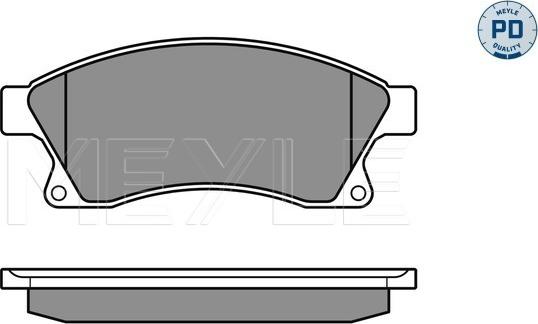 Meyle 025 250 3118/PD - Тормозные колодки, дисковые, комплект autospares.lv