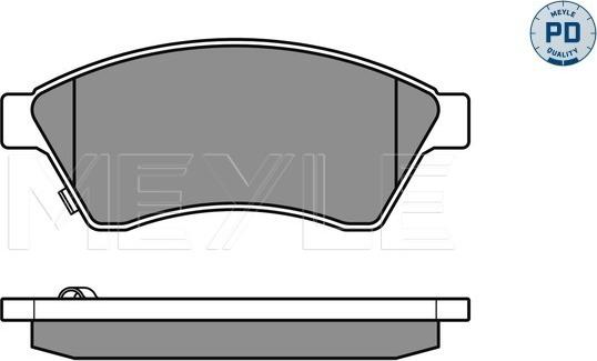 Meyle 025 250 3118/PD - Тормозные колодки, дисковые, комплект autospares.lv