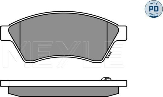 Meyle 025 250 3118/PD - Тормозные колодки, дисковые, комплект autospares.lv