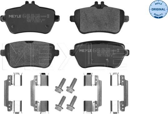 Meyle 025 250 7119 - Тормозные колодки, дисковые, комплект autospares.lv