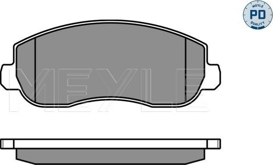 Meyle 025 251 4718/PD - Тормозные колодки, дисковые, комплект autospares.lv