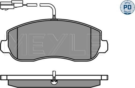 Meyle 025 251 4718/PD - Тормозные колодки, дисковые, комплект autospares.lv