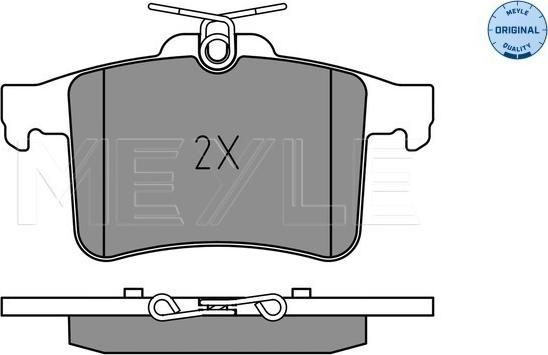 Meyle 025 251 1416 - Тормозные колодки, дисковые, комплект autospares.lv