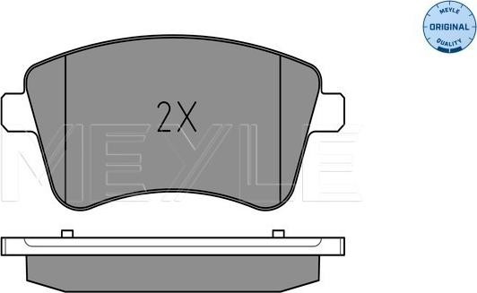 Meyle 025 251 8419/W - Тормозные колодки, дисковые, комплект autospares.lv