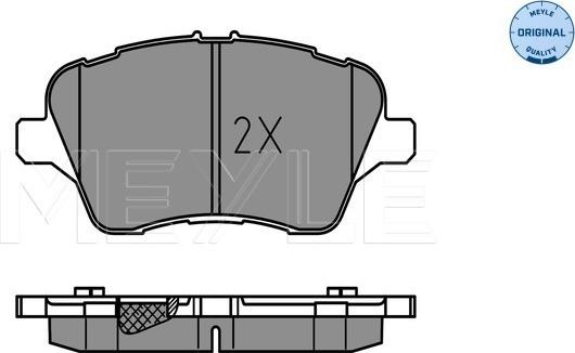 Meyle 025 251 3417 - Тормозные колодки, дисковые, комплект autospares.lv