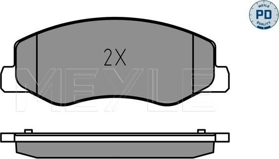 Meyle 025 251 7218/PD - Тормозные колодки, дисковые, комплект autospares.lv