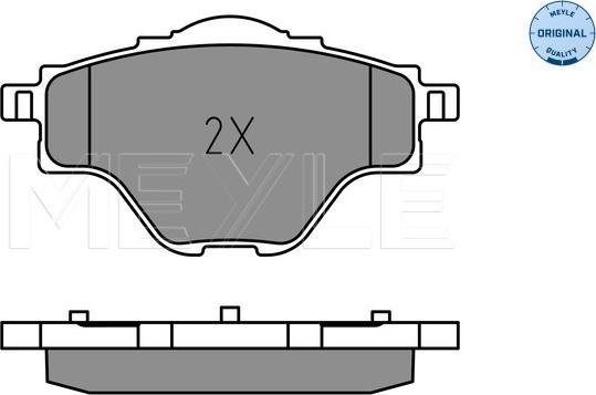 Meyle 025 258 2717 - Тормозные колодки, дисковые, комплект autospares.lv