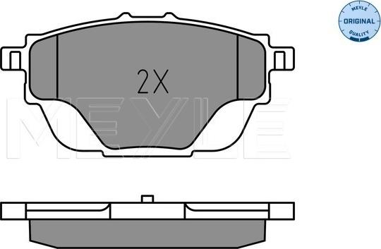 Meyle 025 258 2717 - Тормозные колодки, дисковые, комплект autospares.lv