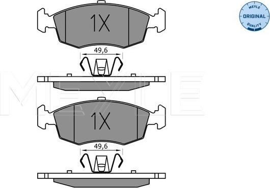 Meyle 025 253 2317 - Тормозные колодки, дисковые, комплект autospares.lv