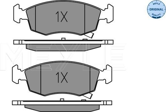 Meyle 025 253 2317 - Тормозные колодки, дисковые, комплект autospares.lv