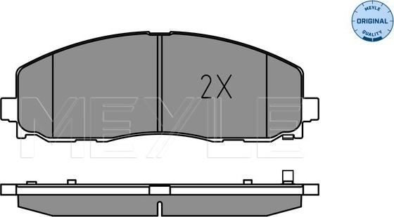 Meyle 025 253 7919 - Тормозные колодки, дисковые, комплект autospares.lv