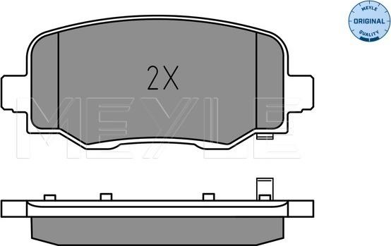 Meyle 025 257 3418 - Тормозные колодки, дисковые, комплект autospares.lv