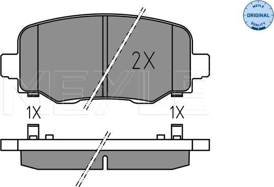 Meyle 025 257 3318 - Тормозные колодки, дисковые, комплект autospares.lv